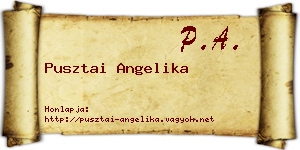 Pusztai Angelika névjegykártya